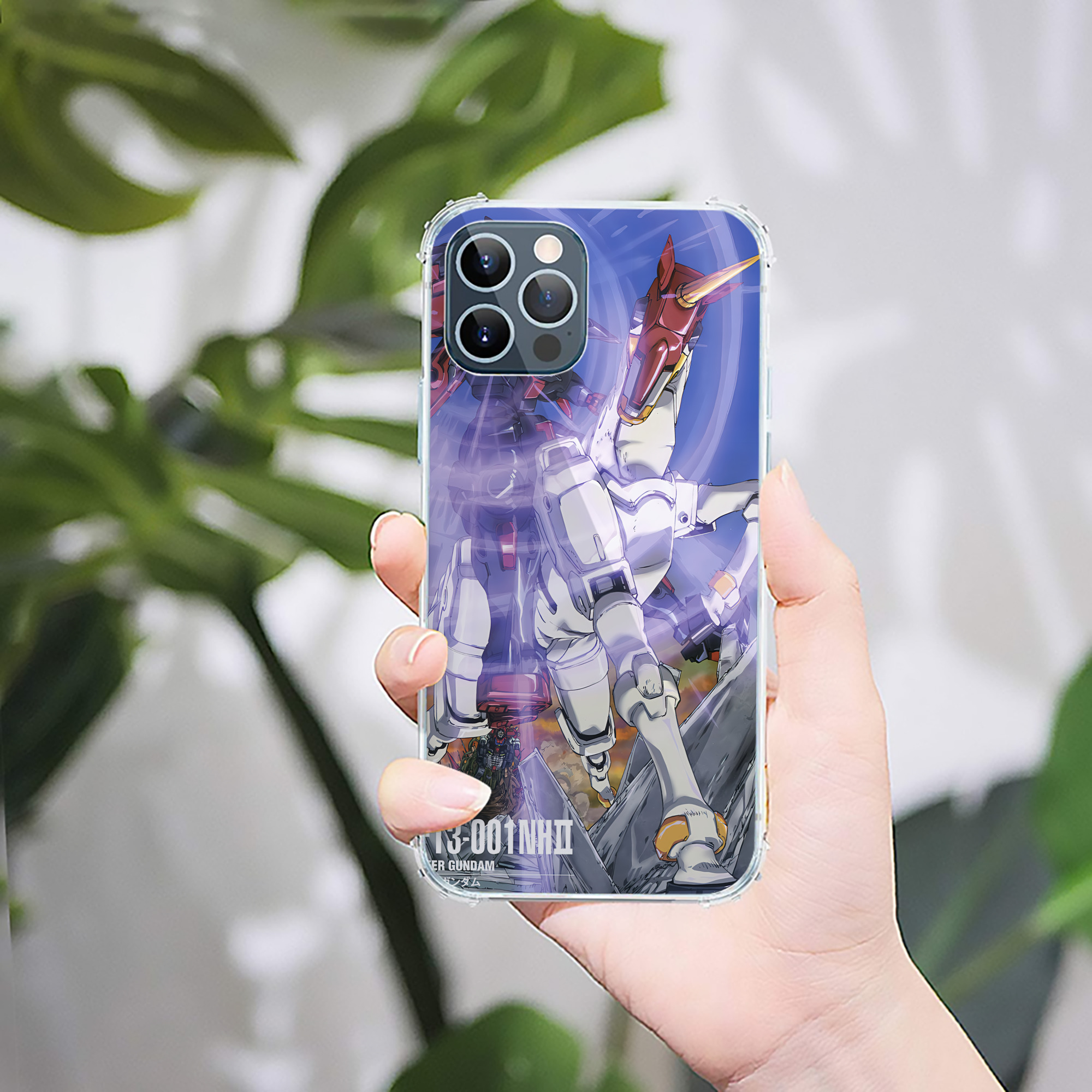 （画像用） 機動戦士ガンダム Mobile Suit Gundam 【iPhone 12シリーズ対応】透明スマホケース（クリアソフトケース）